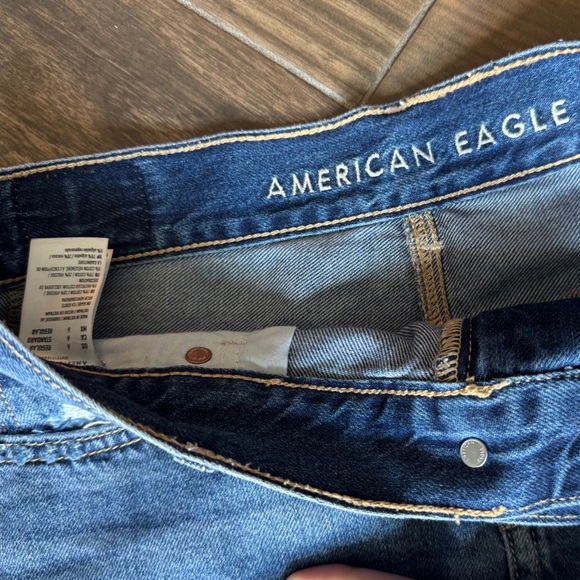 AE DENIM LOW-RISE MINI SKIRT - Picture 3 of 4